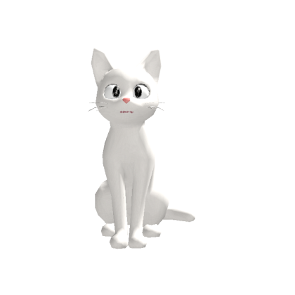 Thin White Cat Head