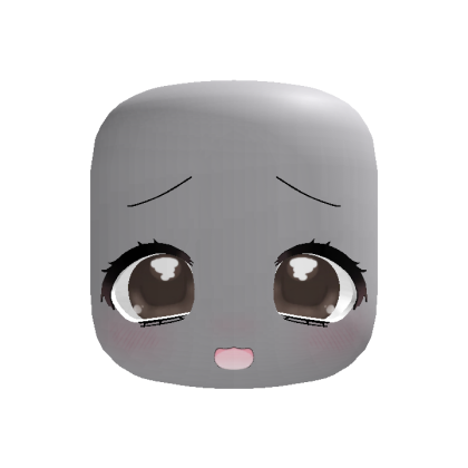 (Animated) Cute Kawaii Moe Brown Excited Face