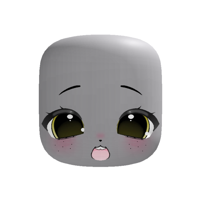♡ animated yellow cute happy chibi head