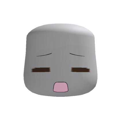 Cute Silly Sleepy chibi face mask thumbnail