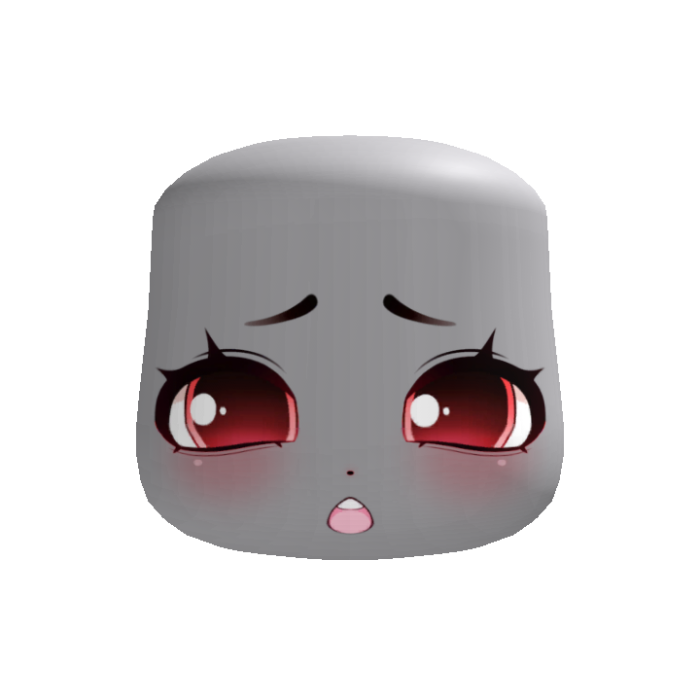 🐇 shy concerned bunny cute face red
