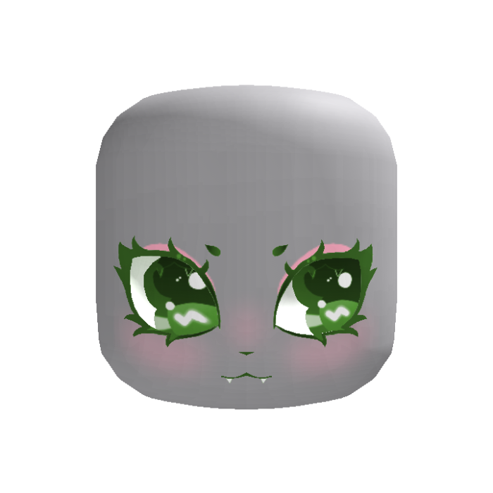 Cute Starry Eyes Vampire Green (Animated)