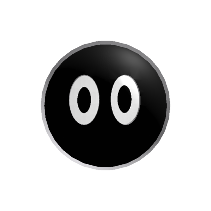 Cartoony Outlined Head (Black)