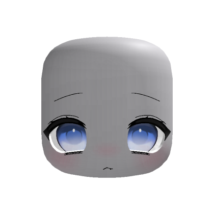 (animated) shy worried cute moe eyes in blue
