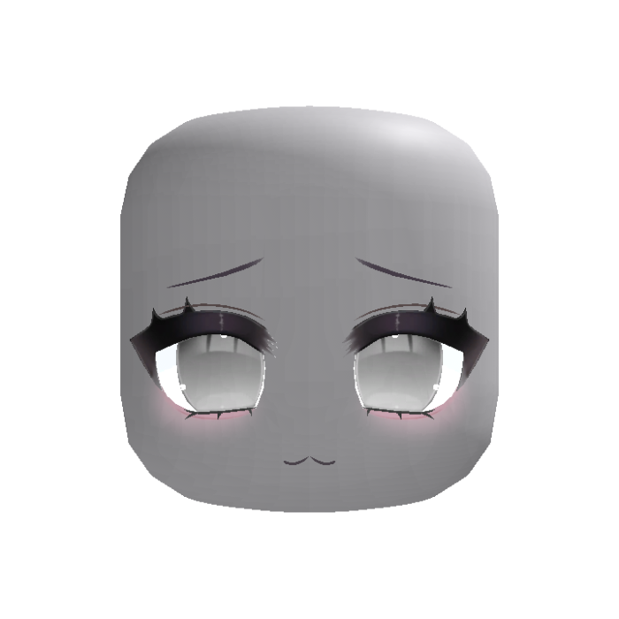(animated) Shy Anime Moe Stare in White