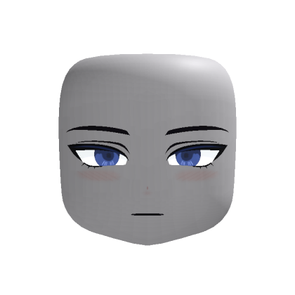 Retro Anime Face w/ Deep Blue Eyes