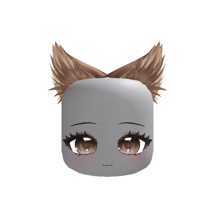 kawaii kigurumi anime chibi w/ ears (brown)