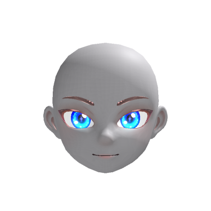 (Emissive) Cool Anime Vemi Head - Glowing Blue