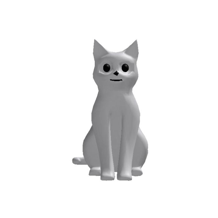 Sit Cat Recolorable Head