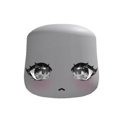 Sparkling Glittering Anime Face (Black)