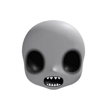 Creepy Skull Ghost w/ Toothy Grin