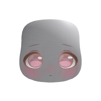 Soft Kawaii Adorable Anime Face (Pink)