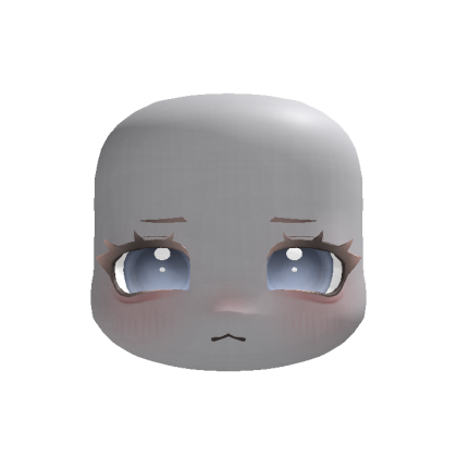 (animated) pastel blue chubby cheeks puppy eyes