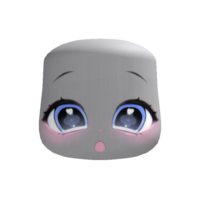 blue dolly anime face
