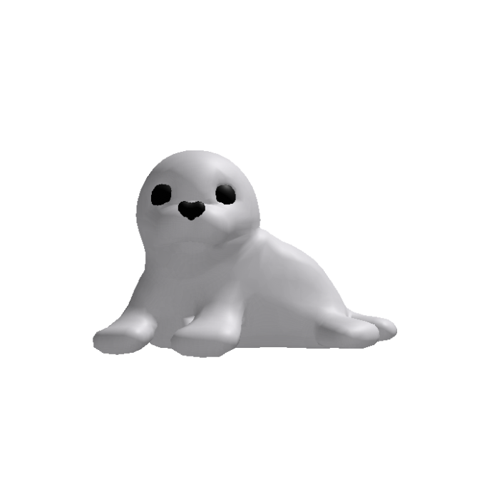 Seal Head (Recolorable)