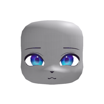 Blue Cute Masc Kigurumi Furry Face