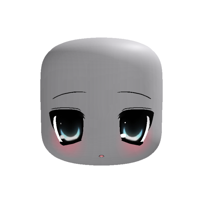 ♡ ꒰ animated blue surprised 2000's moe face ꒱ ♡