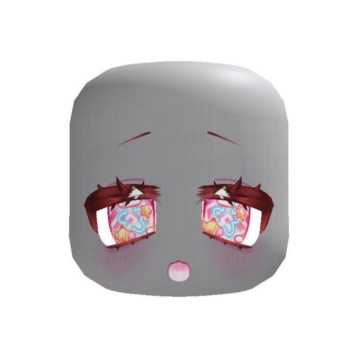 (animated) excited dizzy taiyaki eyes in red pink