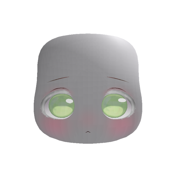 Soft Kawaii Adorable Anime Face (Albino)