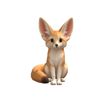 Fennec Fox Head Following Eyes