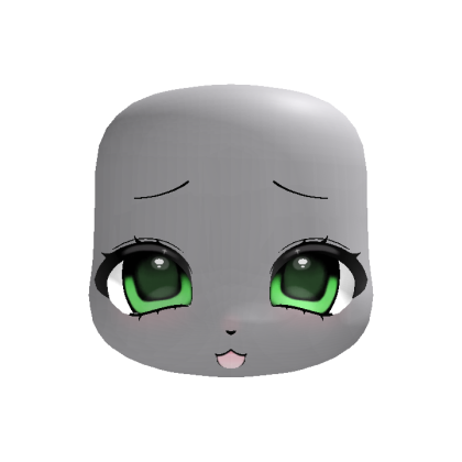 ♡ animated green cute kigurumi furry fursuit head
