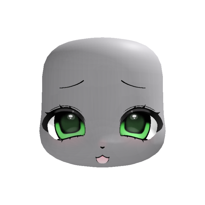 ♡ animated green cute kigurumi furry fursuit head