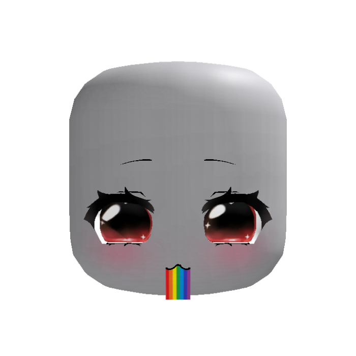 ♡ : animated rainbow barf sparkly moe red eyes