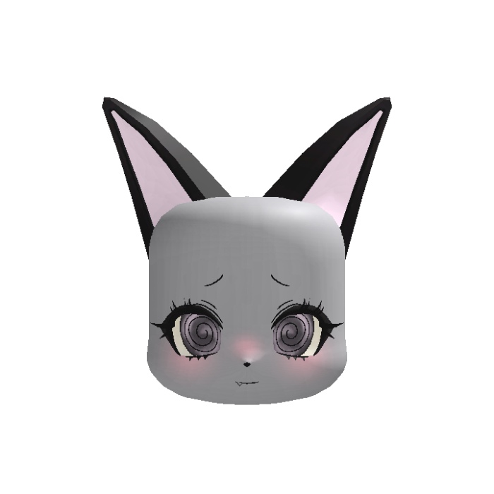 Cute Anime Fox Girl Black ♥ [ ANIMATED EARS ]