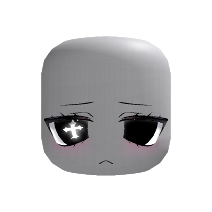 Animated Glowing Emo Cross Face
