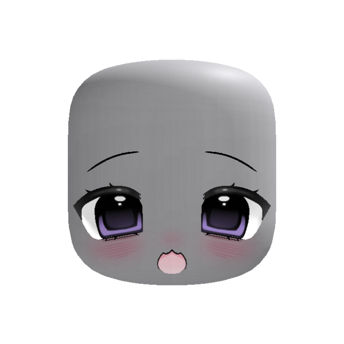(animated) pastel purple kawaii cute moe face