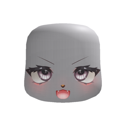 (ANIMATED) Cute Wolf eyes Kigurumi in Gray