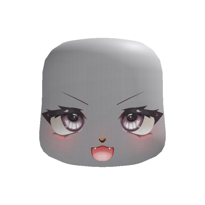 (ANIMATED) Cute Wolf eyes Kigurumi in Gray