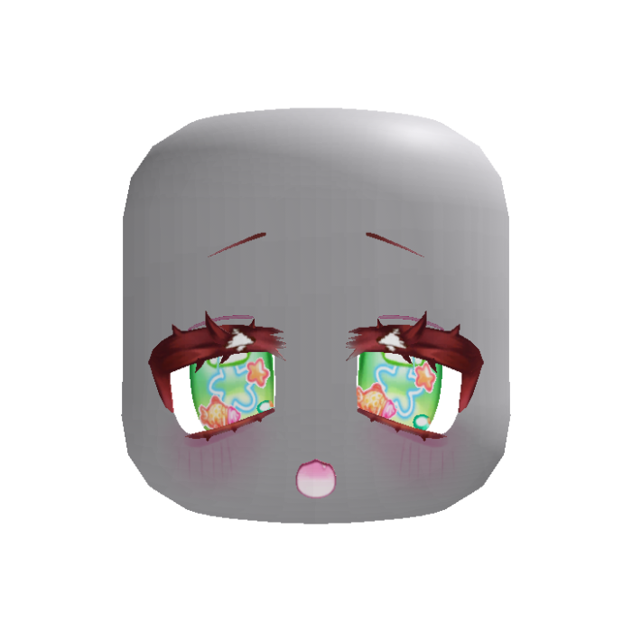 (animated) excited taiyaki anime eyes in green