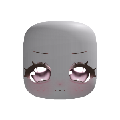 🐾 cute kawaii puppy stare face purple (animated)
