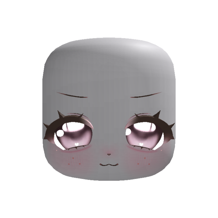 🐾 cute kawaii puppy stare face purple (animated)