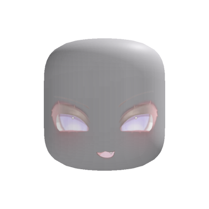 happy smug face - pastel purple