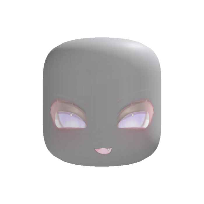 happy smug face - pastel purple