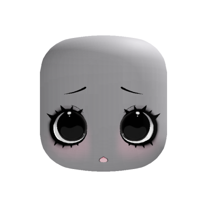 ♡ : creepy cute black lifeless doll eyes face