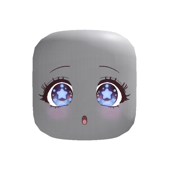 [GLOWING] [ANIMATED] Star Blue Eyes Anime Girl