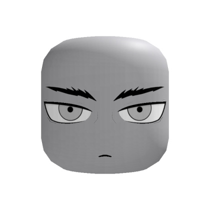 Bold Grey Eyes Anime Face thumbnail