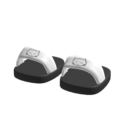 White Cat Slippers Chibi thumbnail