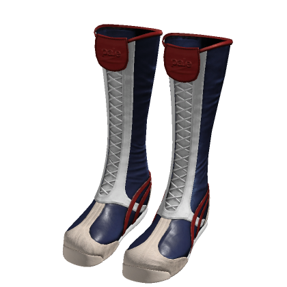 Boxer Boots (Navy, White, & Red)