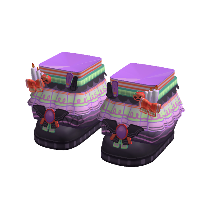 Halloween Spooky Cluttered Charm Decora Shoes