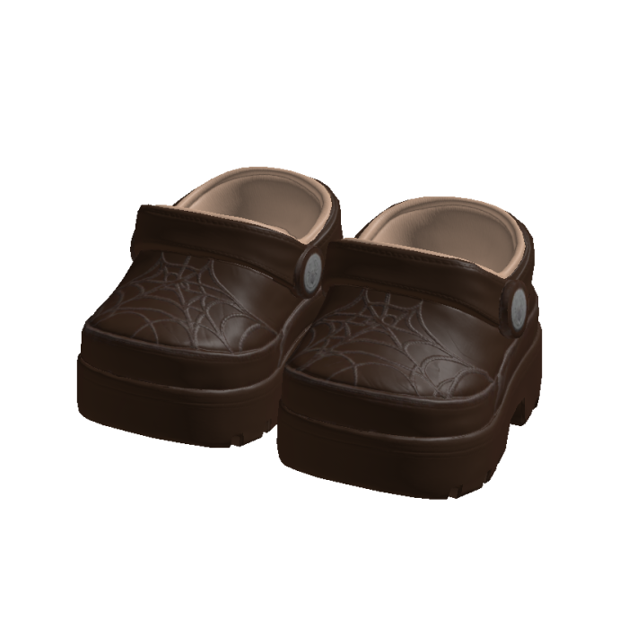 Brown Chunky Spider Clogs 3.0