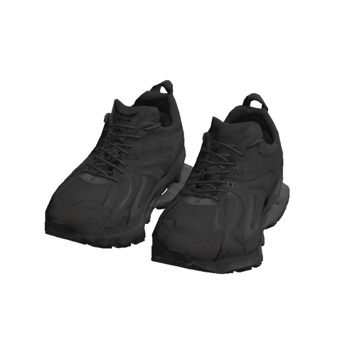X-Pander Black Charcoal Kicks Sneakers
