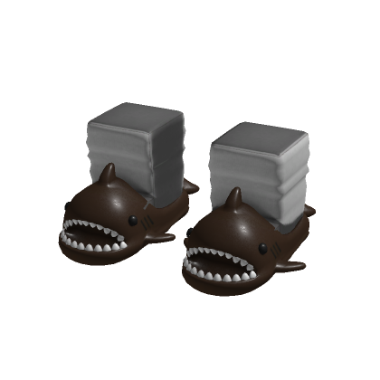 Brown - Shark Slippers w/ Socks [1.0]