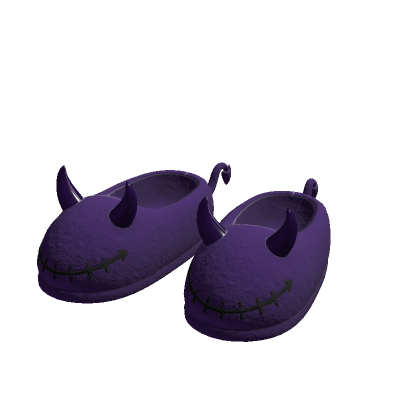 Devil Horn Slippers (Purple)