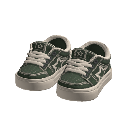 green Chunky Skater Sneakers 3.0