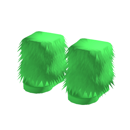 Y2K Fur Boots (Green) thumbnail