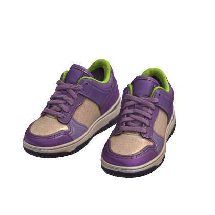 Colorful Designer Sneakers (Grapes)